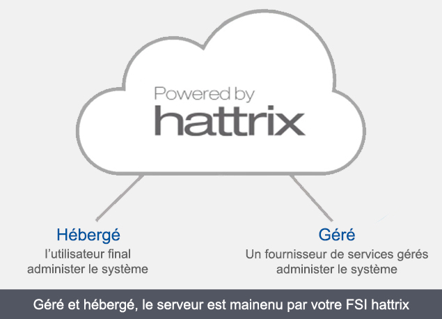 Managed or hosted, the server is maintained by a hattrix MSP