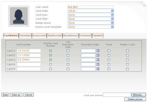 webstation card Modify