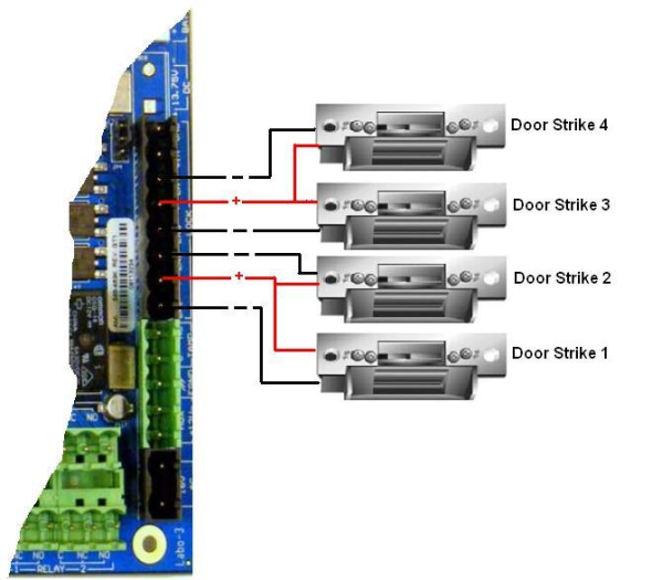 KT-400 Hook up doors strikes