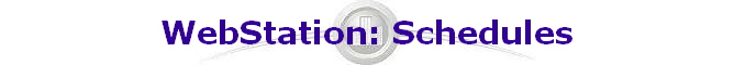 WebStation: Schedules